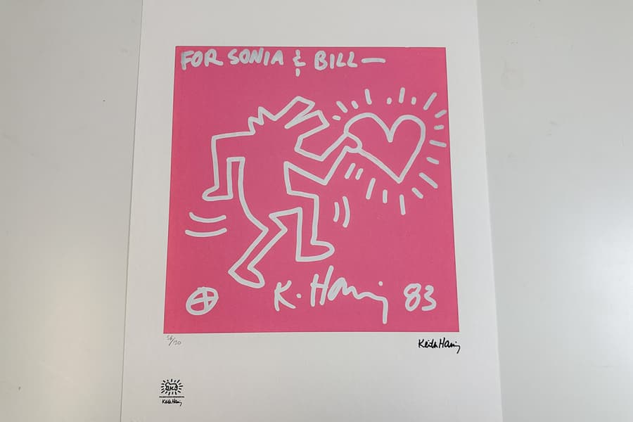 Lithografie nach Keith Haring, limitiert